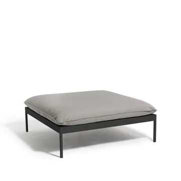 Bönan foot stool - Sunbrella Sling light grey, dark grey aluminium frame - Skargaarden