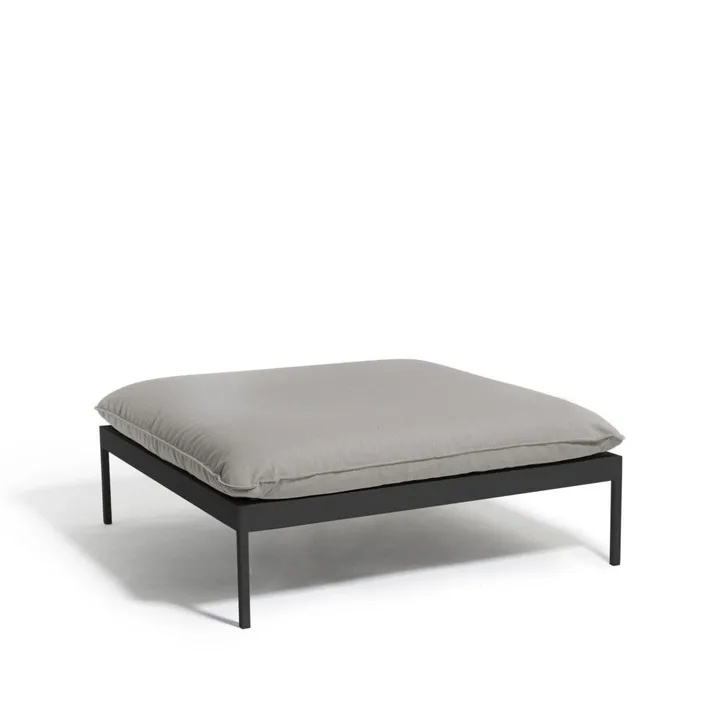 Bönan foot stool - Sunbrella Sling light grey, dark grey aluminium frame - Skargaarden