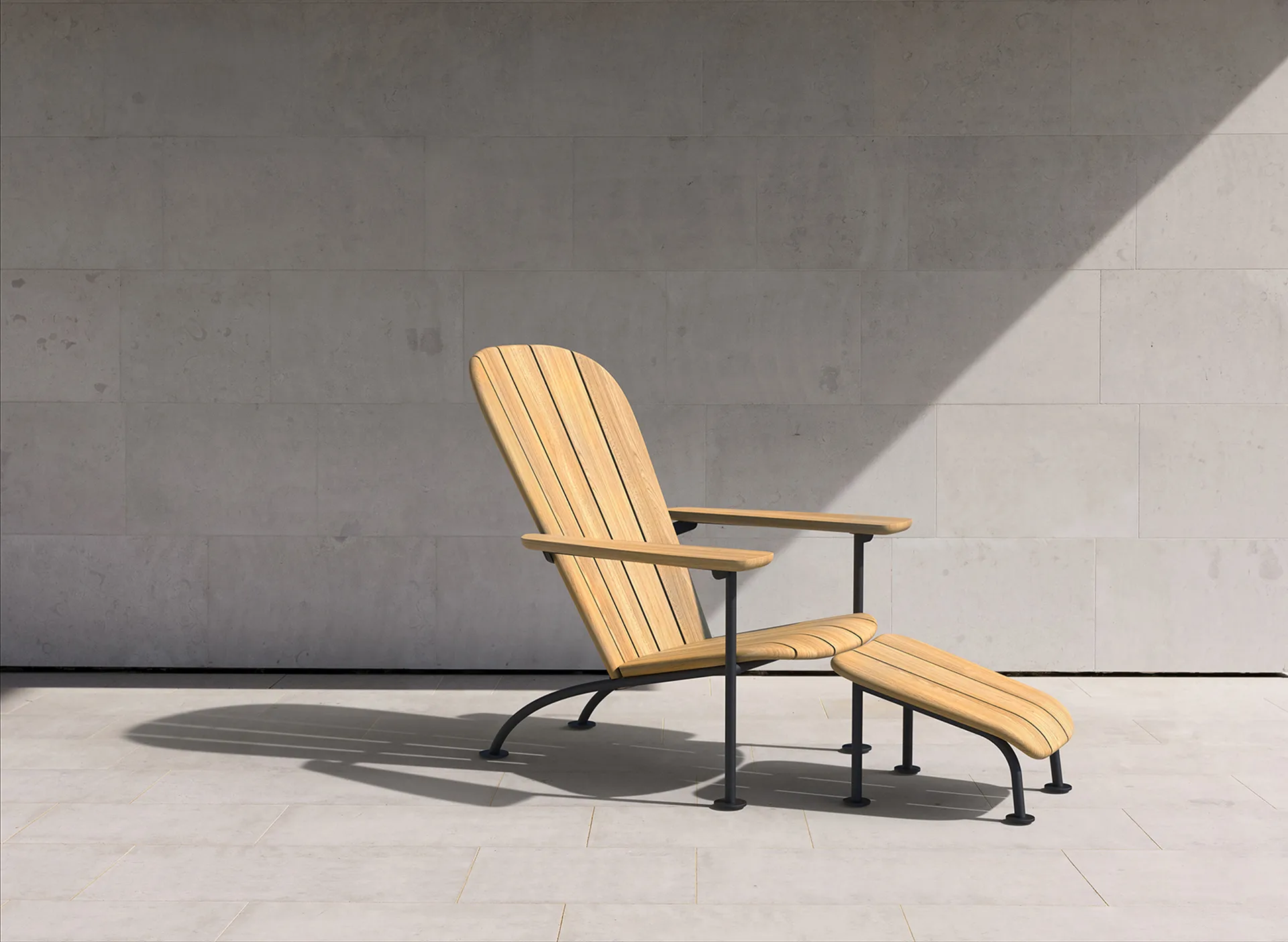 Böste foot stool, Teak Skargaarden