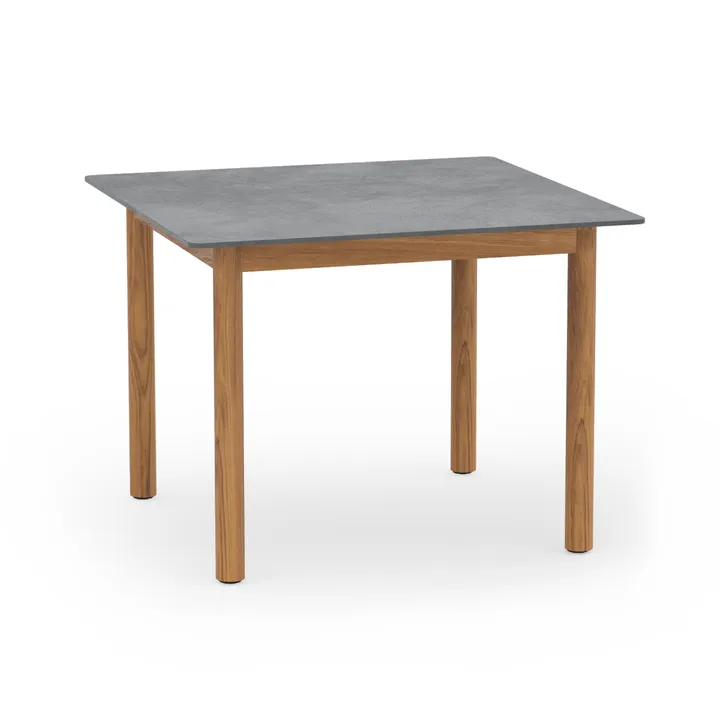 Koster dining table 98x95x74 cm composite table top and teak - Skargaarden