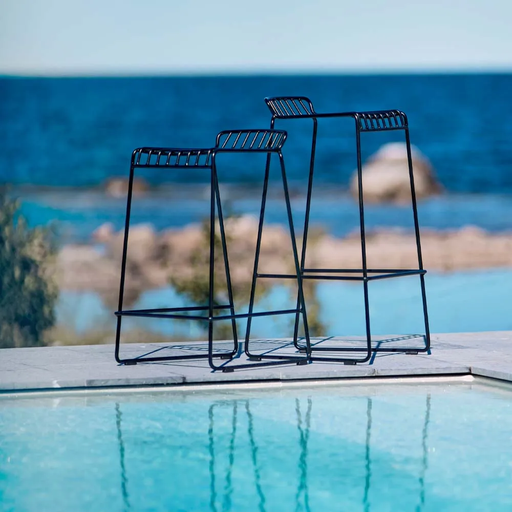 Resö bar chair, Black, high Skargaarden
