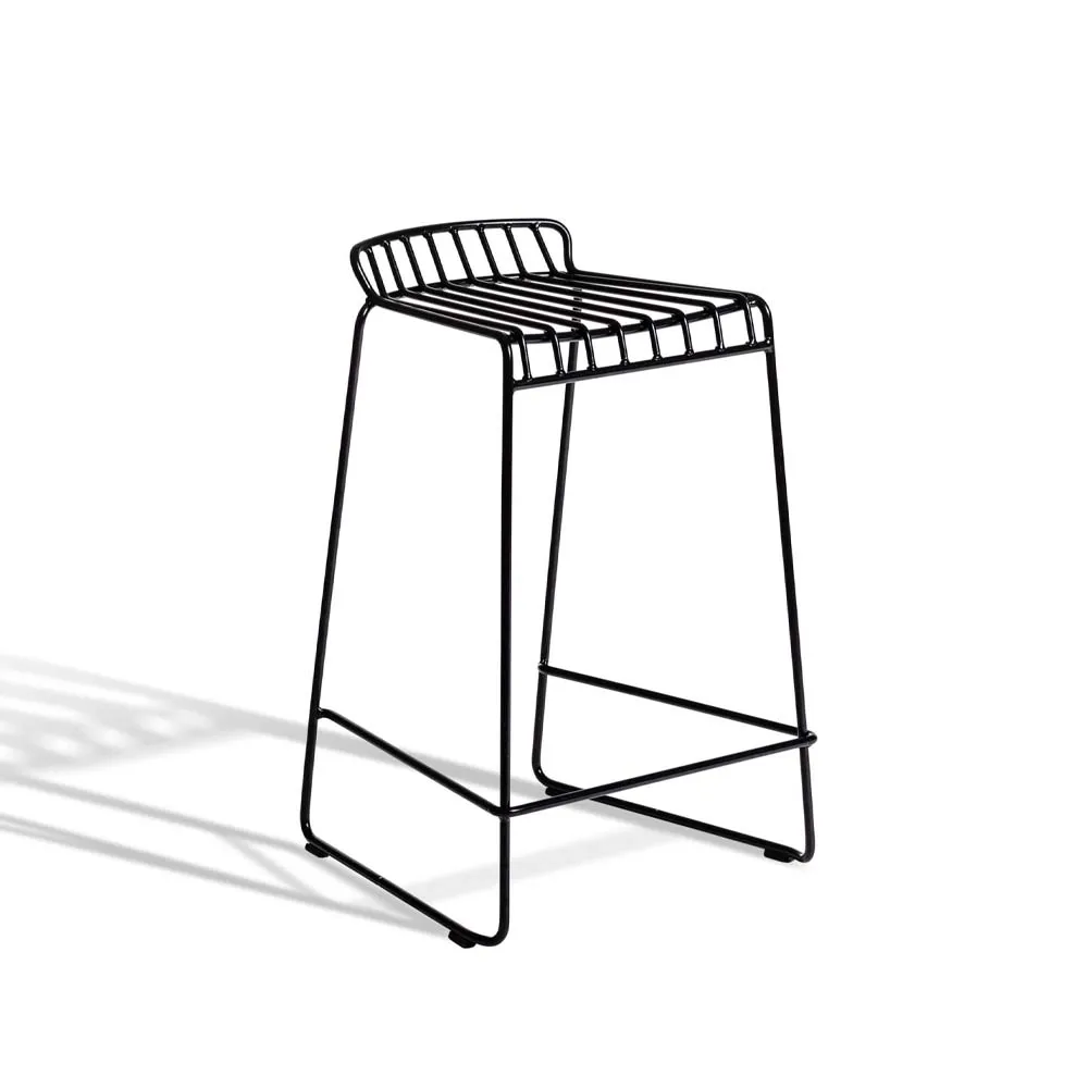 Resö bar chair, Black, low Skargaarden