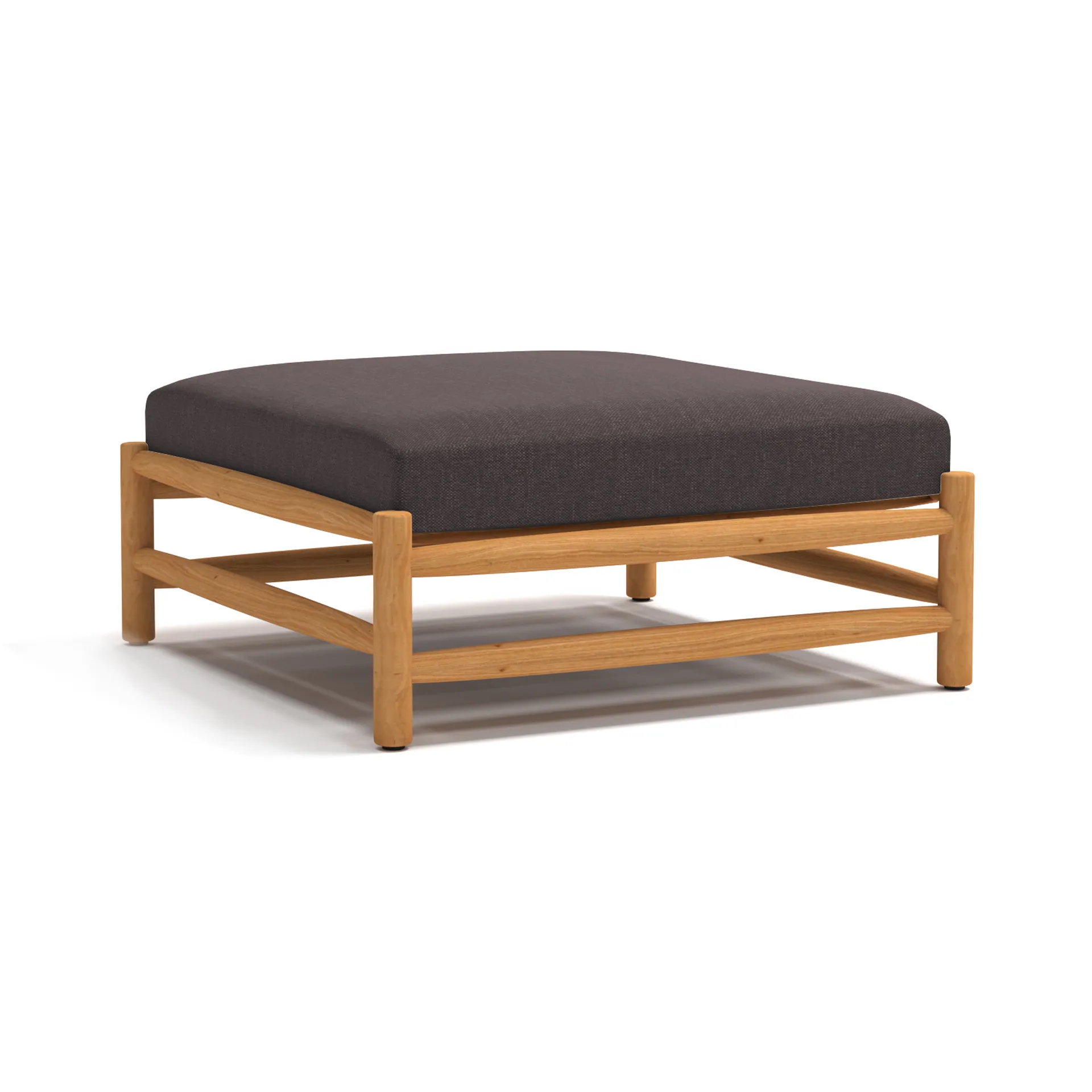 Saltholm ottoman teak-grey brown cushion,  Skargaarden