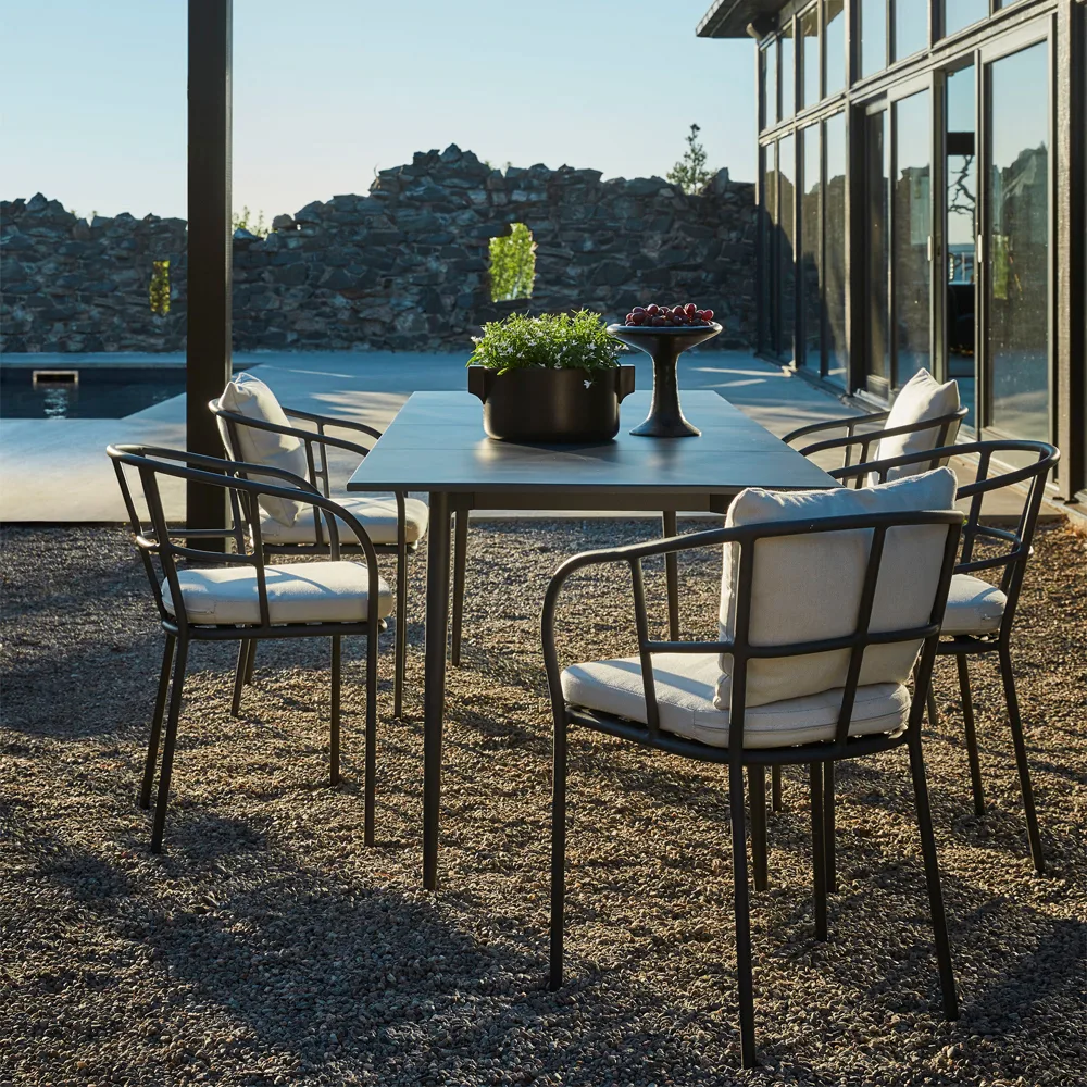 Saltö dining table, Charcoal grey, large Skargaarden