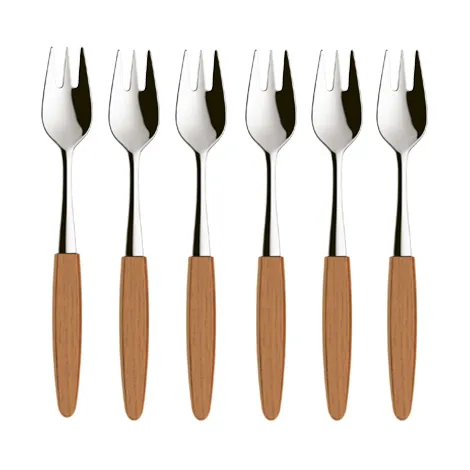 Skaugum dessert fork 6-pack Ecco Teak - Skaugum of Norway