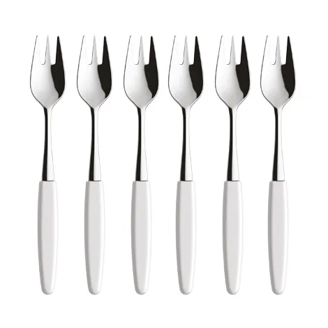 Skaugum dessert fork 6-pack Pure White - Skaugum of Norway