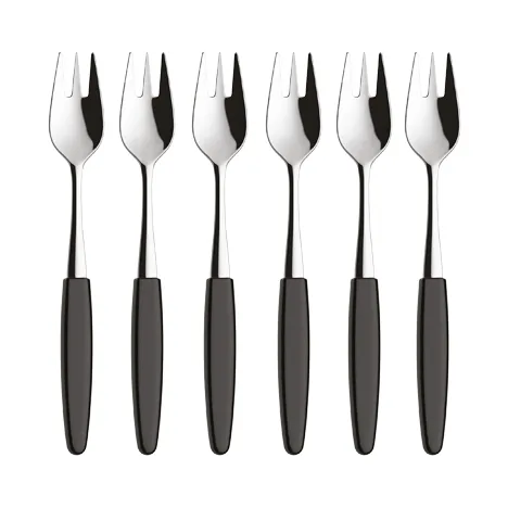 Skaugum dessert fork 6-pack Urban Black,  Skaugum of Norway