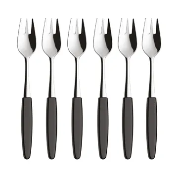Skaugum dessert fork 6-pack Urban Black - Skaugum of Norway