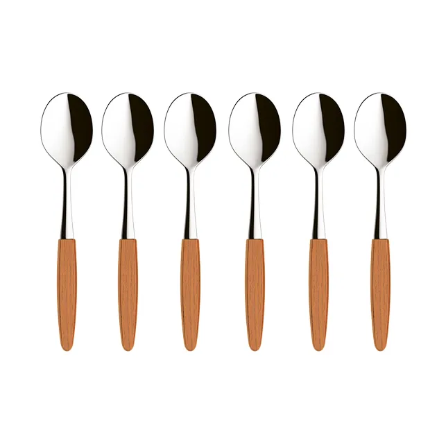 Skaugum dessert spoon 6-pack Ecco Teak - Skaugum of Norway