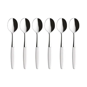 Skaugum dessert spoon 6-pack Pure White - Skaugum of Norway
