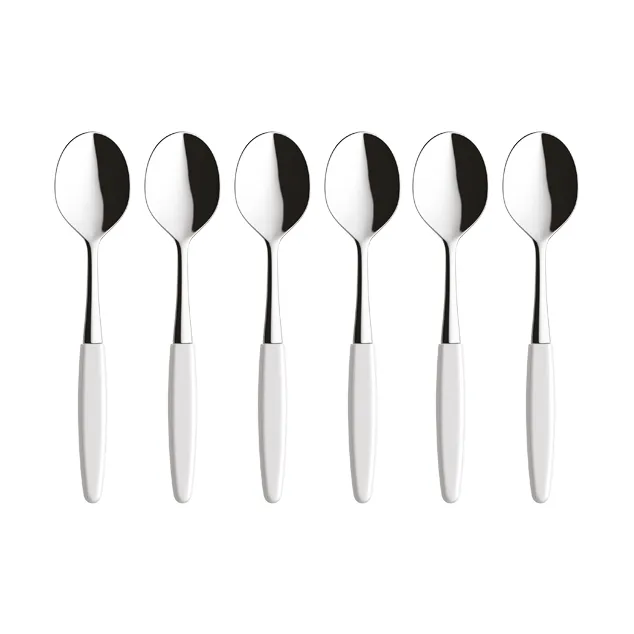 Skaugum dessert spoon 6-pack Pure White - Skaugum of Norway