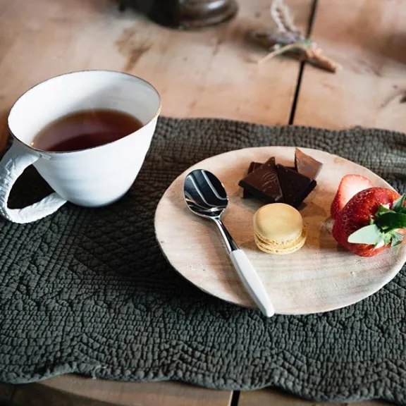 Skaugum dessert spoon 6-pack Pure White,  Skaugum of Norway