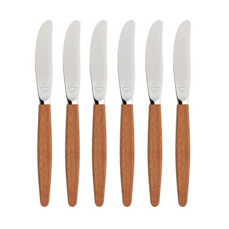 Skaugum knife 6-pack Ecco Teak - Skaugum of Norway