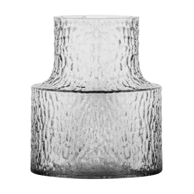 Kolonn vase structured - 20 cm - Skrufs Glasbruk