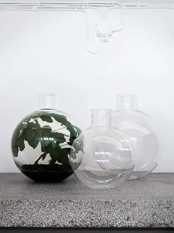 Pallo vase - Clear 37 cm - Skrufs Glasbruk