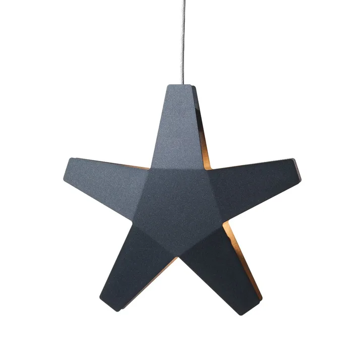 Advent Stjärna Advent star - Grey, 40 cm, light grey textile cord - SMD Design