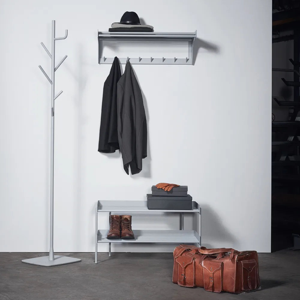 Alfred hanger with umbrella holder, White SMD Design