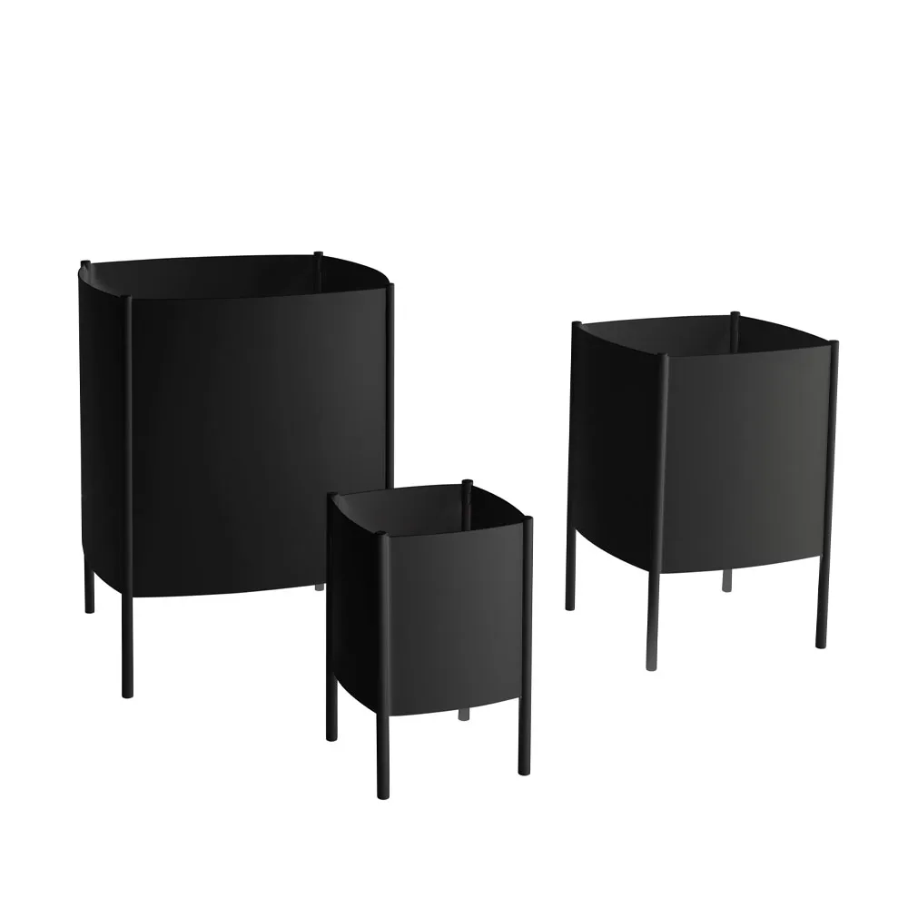 Convex Pot pot, Black, small Ø23 cm SMD Design