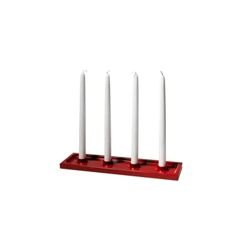 Crater advent candleholder - Red, 4 lights - SMD Design