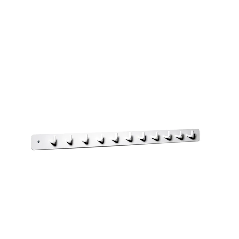 Etcetera 11 hook rack, White lacquer SMD Design
