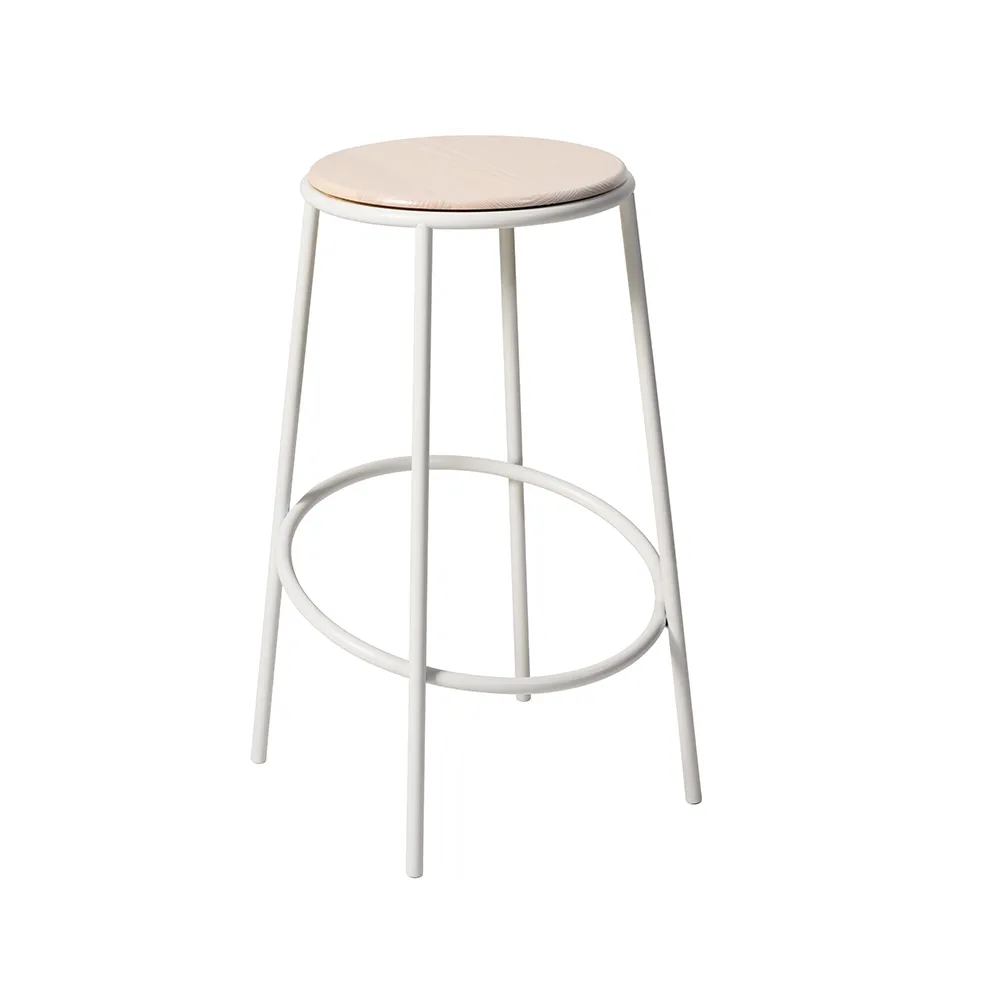 Saturnus barstool, Ash, white legs SMD Design
