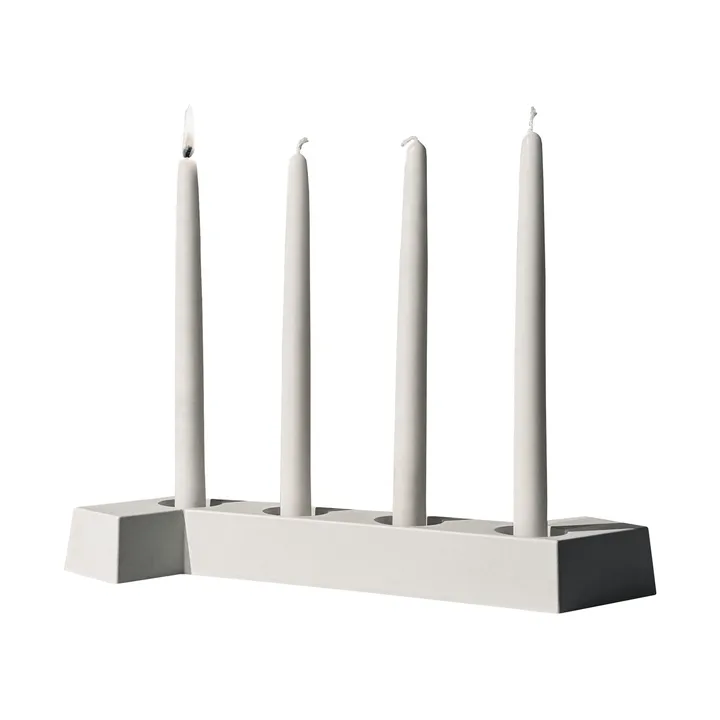 SMD advent candleholder - White, 4 lights - SMD Design