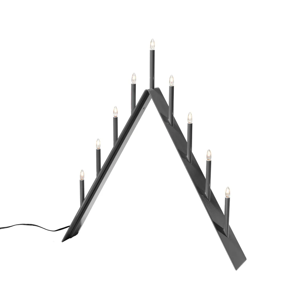 Spica 9 Advent candle holder, Dark grey, led SMD Design