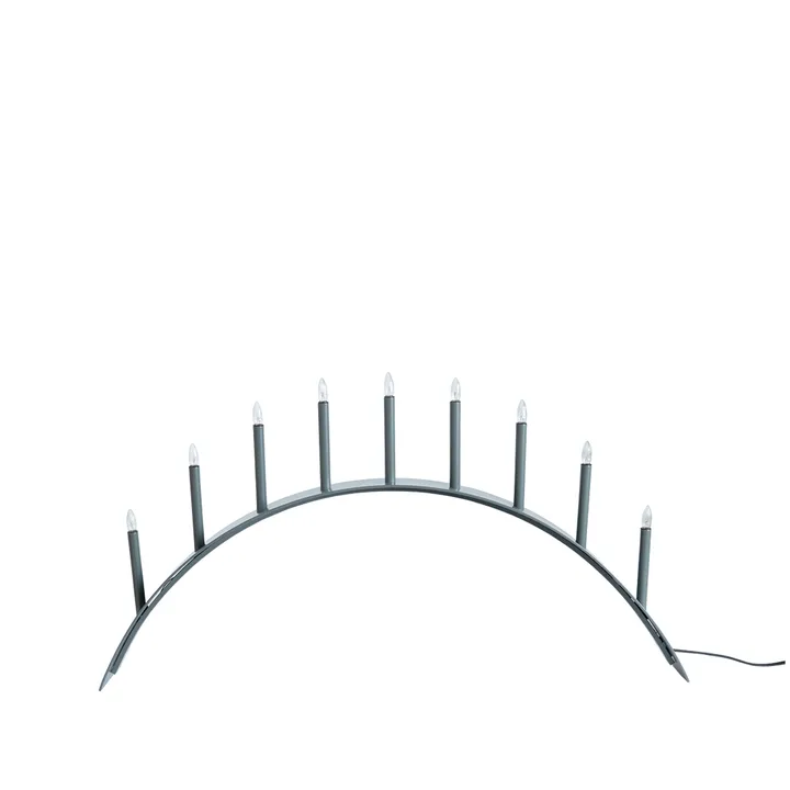 Spica Bow 9 Advent candle holder - Grey - SMD Design