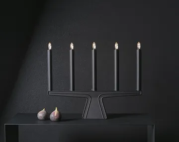 Stella 5 advent candle holder 41 cm - Black - SMD Design