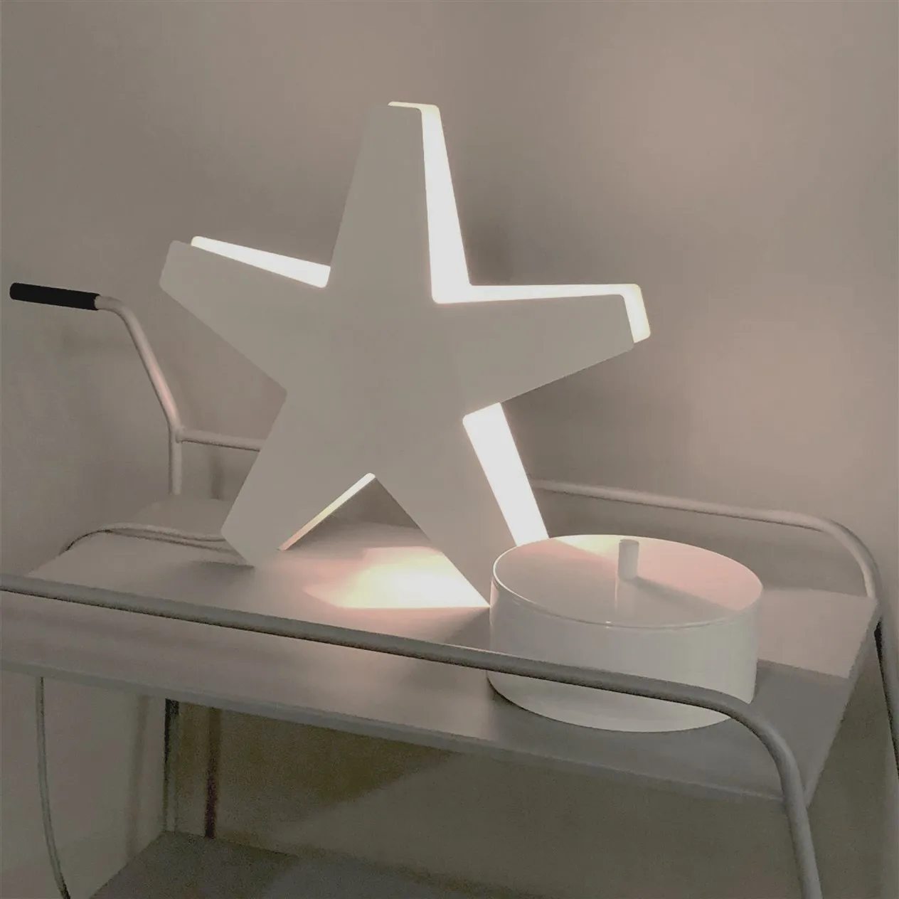 Stella 5 advent candle holder 41 cm, Black SMD Design
