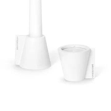 Flipp candle holder 5x6 cm - White - Solstickan Design