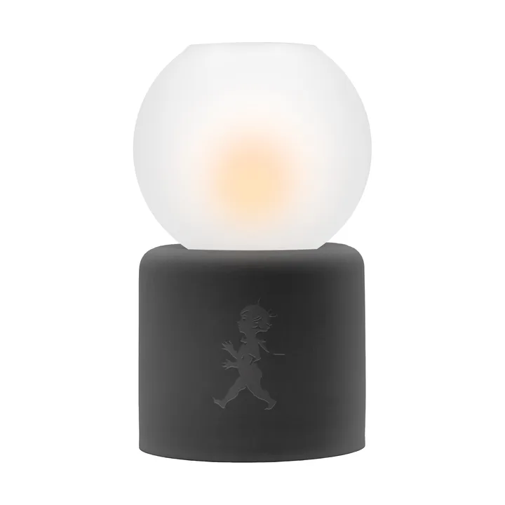 Globe tealight holder Ø9.5x17 cm - Dark grey - Solstickan Design