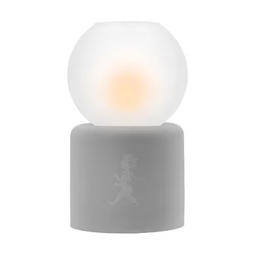 Globe tealight holder Ø9.5x17 cm - Light grey - Solstickan Design