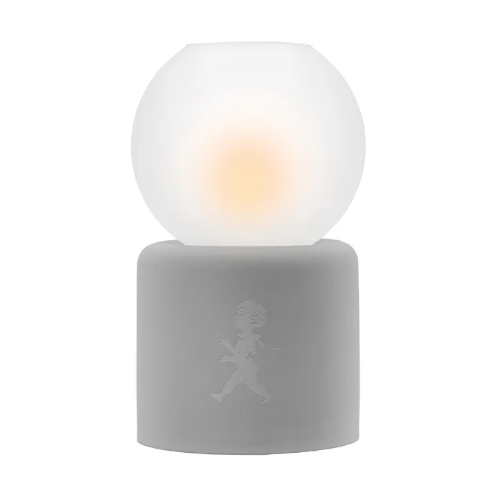 Globe tealight holder Ø9.5x17 cm - Light grey - Solstickan Design