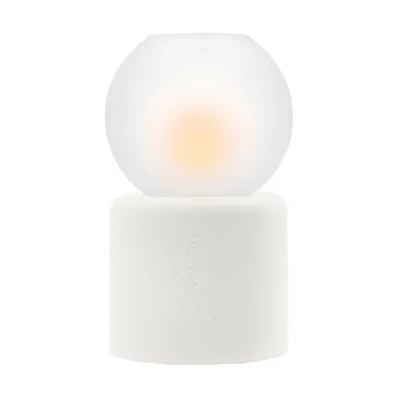 Globe tealight holder Ø9.5x17 cm - White - Solstickan Design