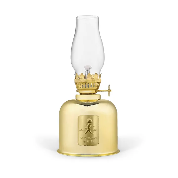 Solstickan paraffin lamp - gold - Solstickan Design