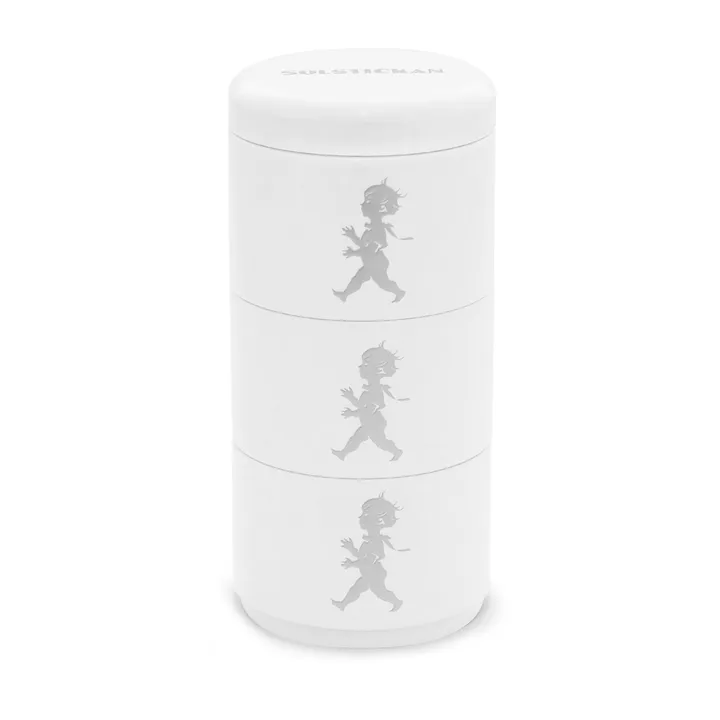 Solstickan storage jar three pieces 8.5 cm - White - Solstickan Design