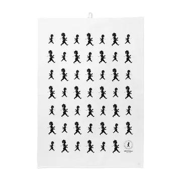 Solstickan tea towel 50x70 cm - White-black - Solstickan Design