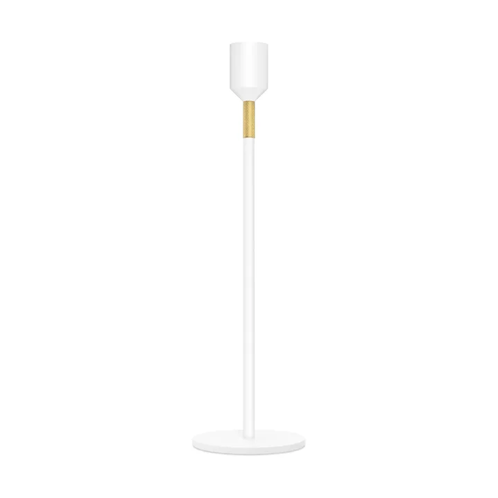 Three Stars candlestick M 27 cm - White - Solstickan Design