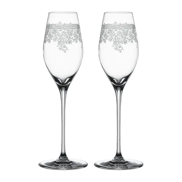 Arabesque champagne glass 30 cl 2-pack - Clear - Spiegelau