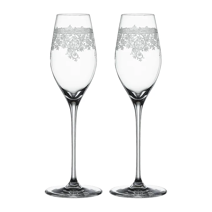 Arabesque champagne glass 30 cl 2-pack - Clear - Spiegelau