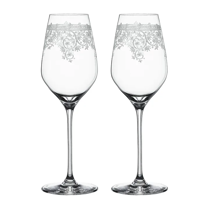 Arabesque white wine glass 50 cl 2-pack - Clear - Spiegelau