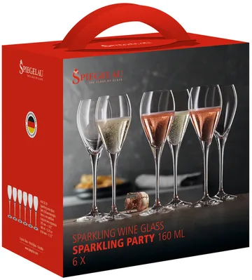 Party champagne glass 16 cl - 6-pack - Spiegelau