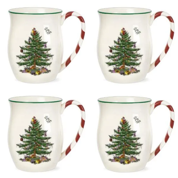 Christmas Tree mug 40 cl 4-pack, Peppermint Spode