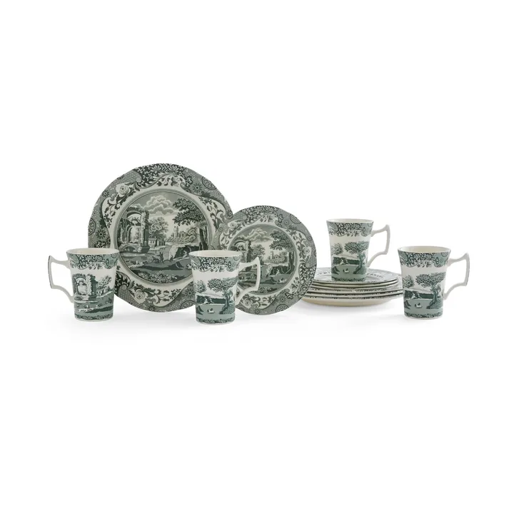 Heritage Green Italian dinnerware set - Green, 12 pieces - Spode