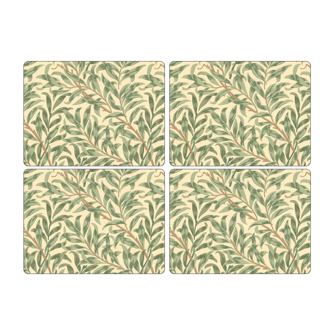 Willow Bough placemat 30x40 cm 4 pack, Green Spode
