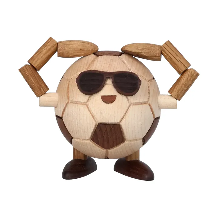 Billy Ball football figurine - Beige, 8x6.5x6.7 cm - Spring Copenhagen