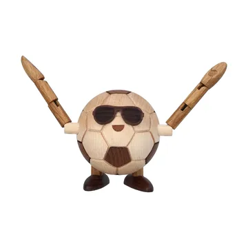 Billy Ball football figurine - Beige, 8x6.5x6.7 cm - Spring Copenhagen