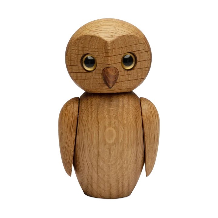 Clever owl decoration 10 cm - Oak - Spring Copenhagen