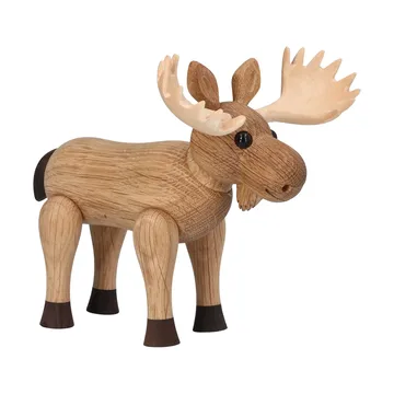 Harald elk figurine - Beige, 15.5x13x14 cm - Spring Copenhagen